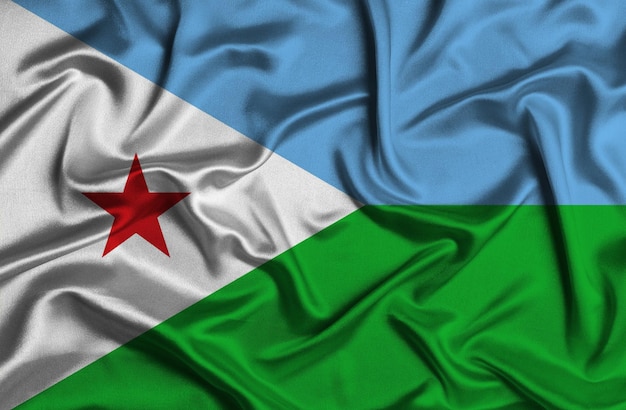 Illustratie van de vlag van djibouti