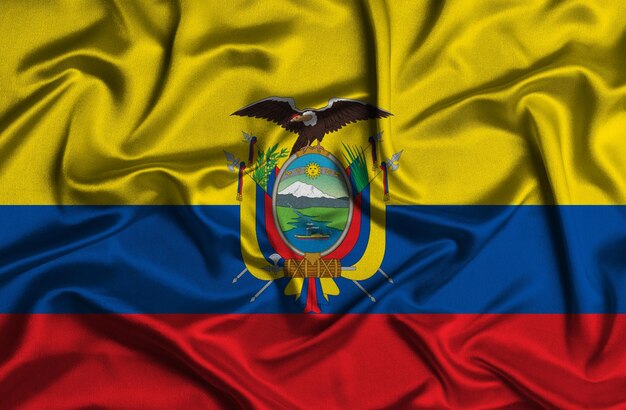 Illustratie van de vlag van ecuador