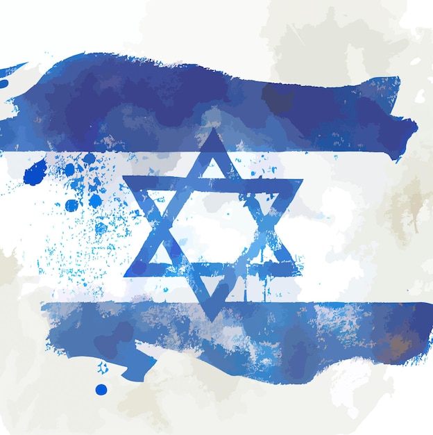 Illustratie van de vlag van Israël