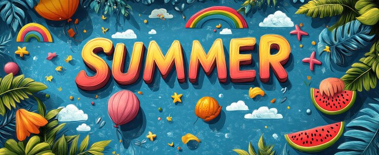Foto illustratie van de zomer