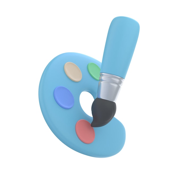 Illustratie van een 3D-kunstonderwerp