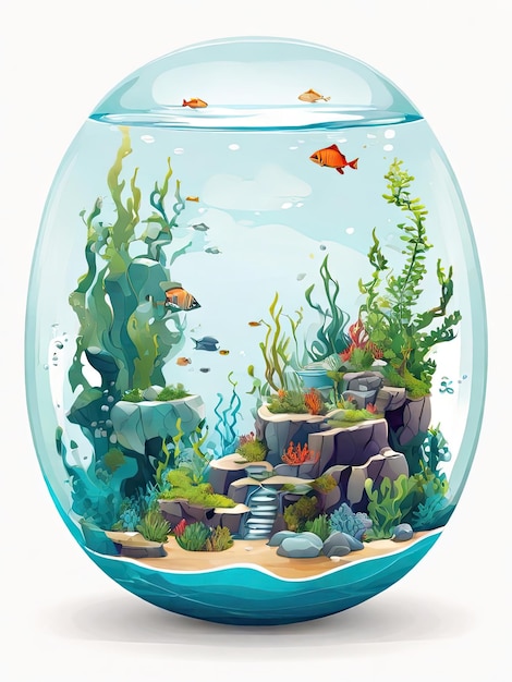 illustratie van een aquarium