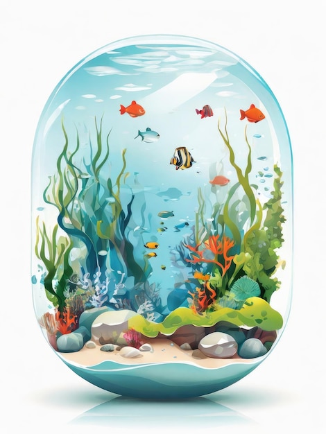 illustratie van een aquarium