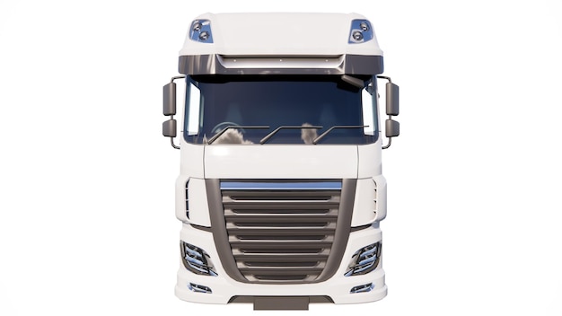 Illustratie van een containerwagen met een witte achtergrond en containers