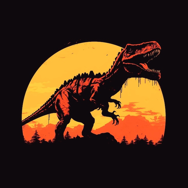 illustratie van een dinosaurus
