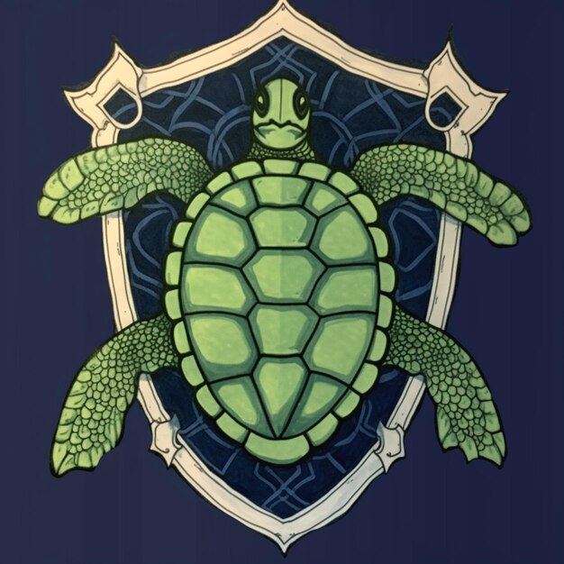 Foto illustratie van een schildpad