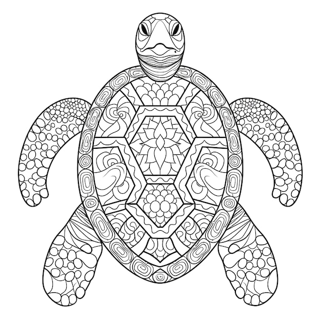 Foto illustratie van een schildpad