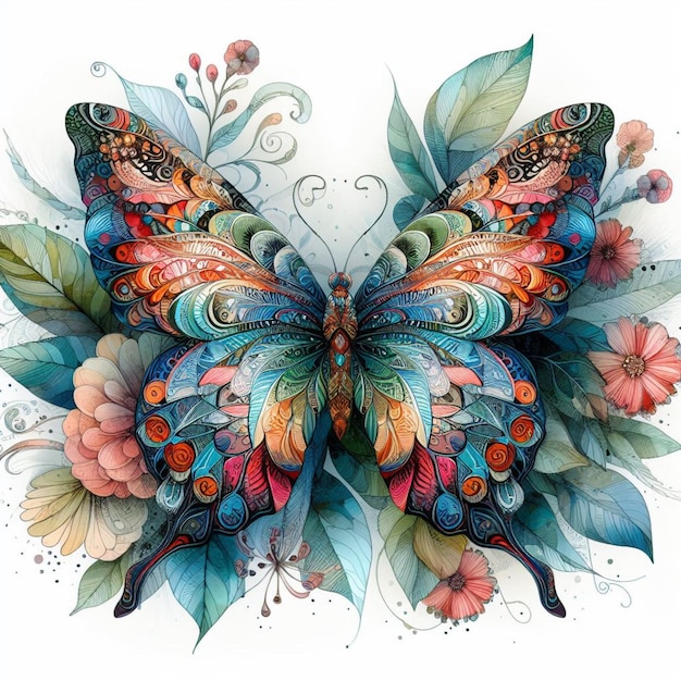 illustratie van een vlinder