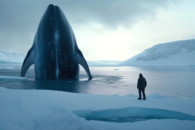 Foto illustratie van een walvis