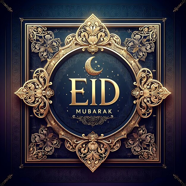 Foto illustratie van eid mubarak