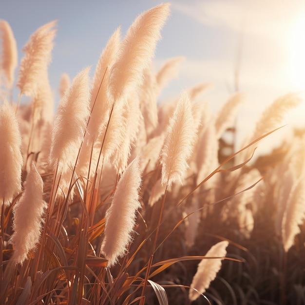 illustratie van fotografie van een wuivend riet professionele kleur