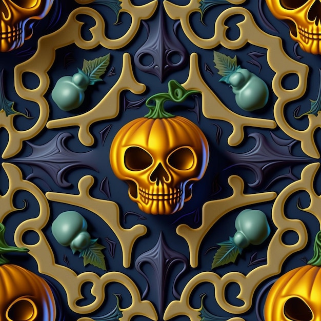 Illustratie van Halloween-patroon