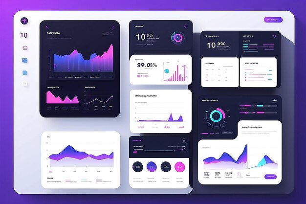 Foto illustratie van het concept van het sociale dashboard