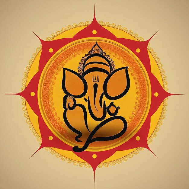 illustratie van het hindoe-feest Ganesh Chaturthi