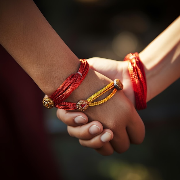 illustratie van het Indiase festival Raksha Bandhan Een traditionele Indiase