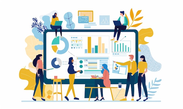 Illustratie van het instellen van het proces