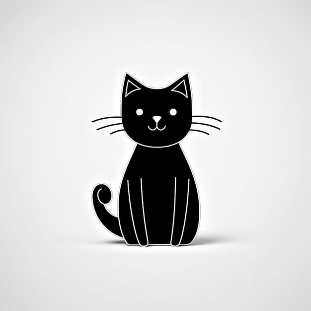 illustratie van het logo van de kat