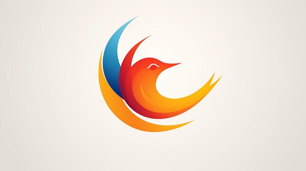 Foto illustratie van het logo van de vogel