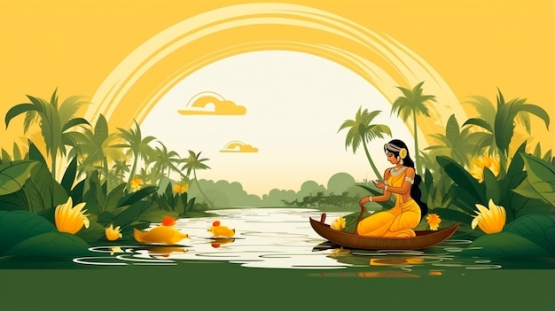 illustratie van hindoe festival achtergrond