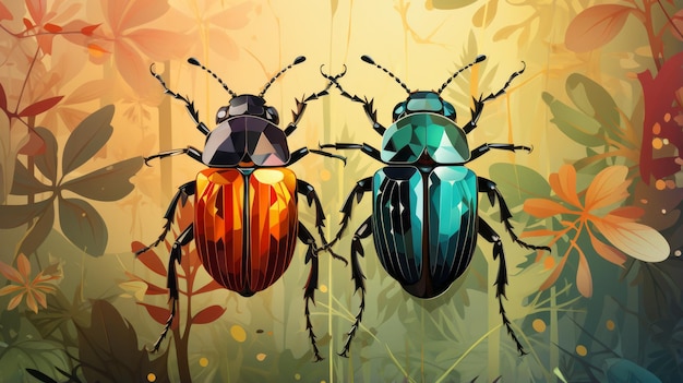 Illustratie van insecten