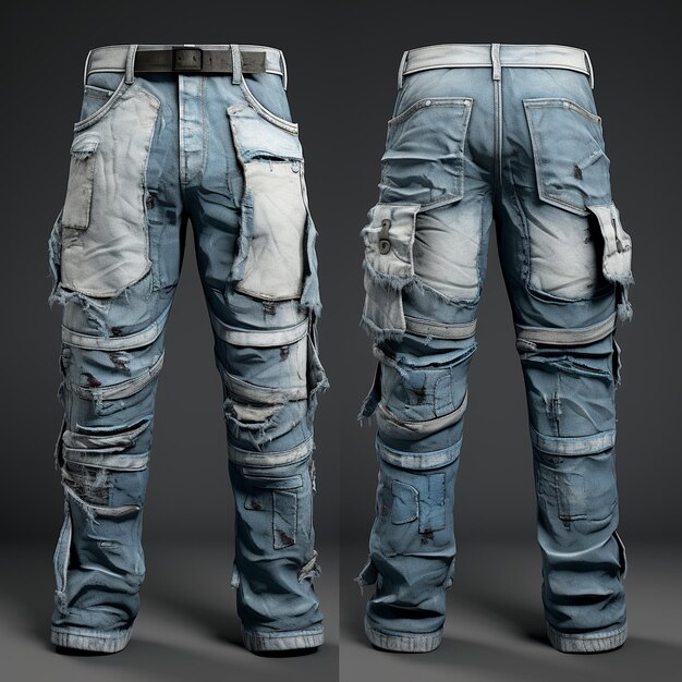 illustratie van jeans broek