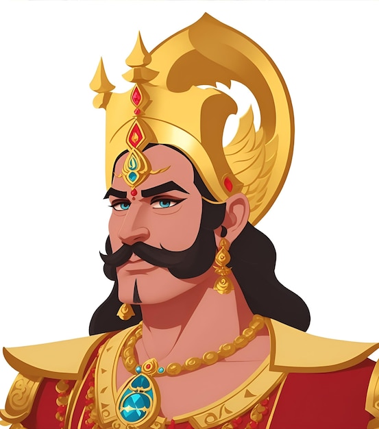 illustratie van koning Ravana