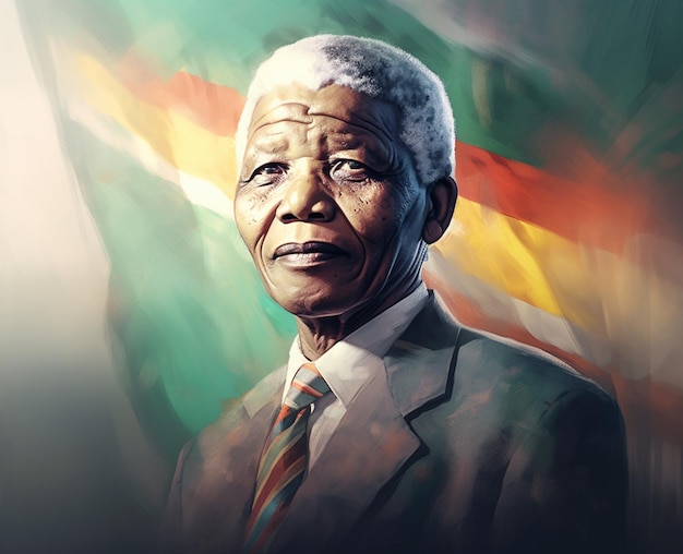 illustratie van nelson mandela