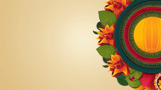 Illustratie van Onam-festival Generatieve Ai