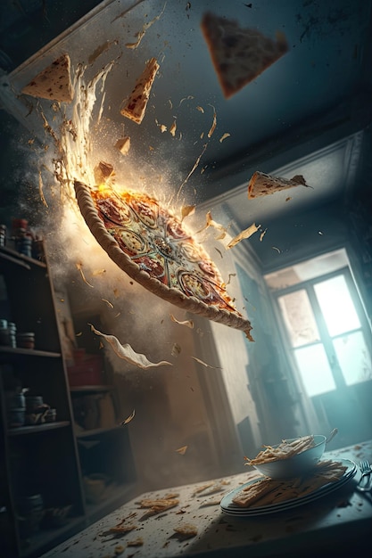 Illustratie van pizza