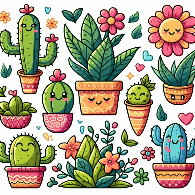 illustratie van plantpatronen