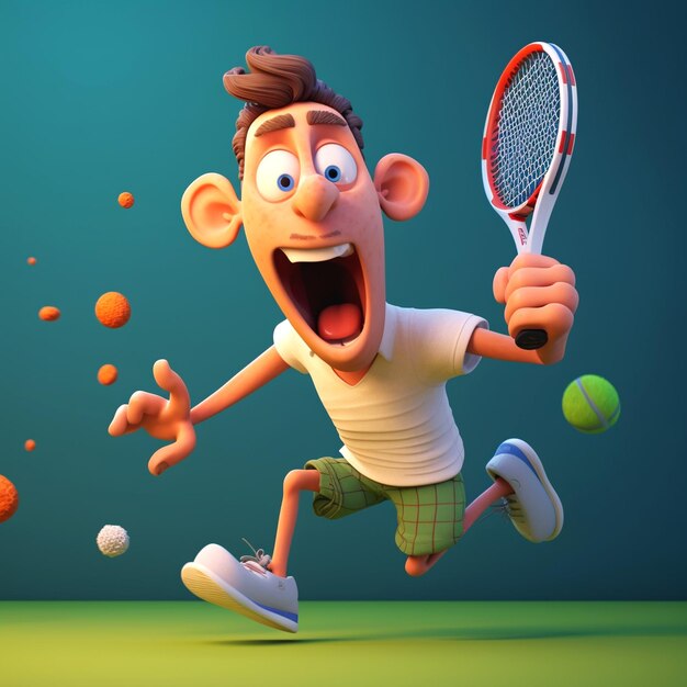 Foto illustratie van tennis