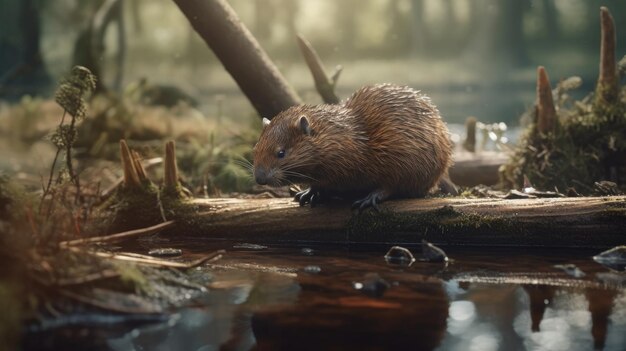 Illustratie van verschillende soorten dieren die in het bos leven