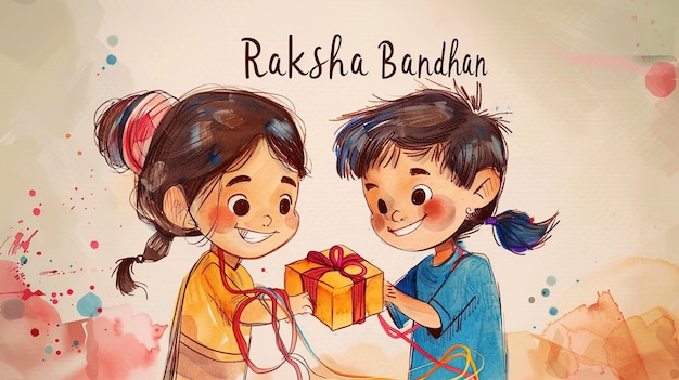 illustratie van versierde rakhi voor het Indiase festival Raksha Bandhan achtergrond