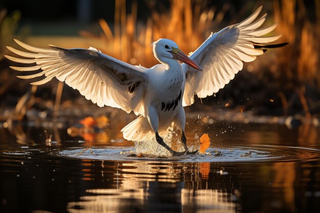 Illustratie van vogel wilde vogel