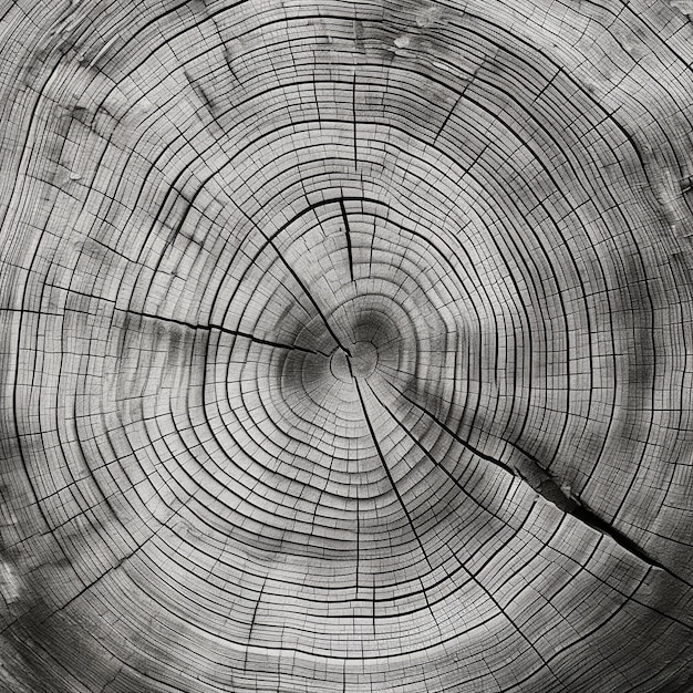 illustratie van warm grijs gesneden houtstructuur gedetailleerd zwart en wit