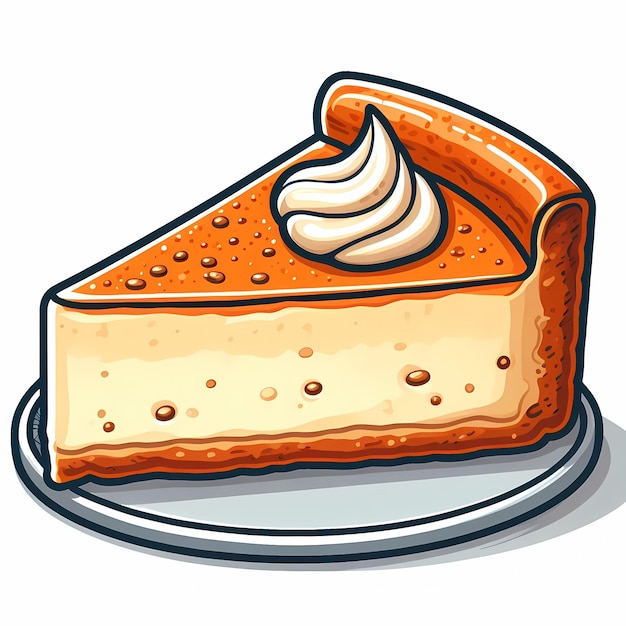 Illustratie van York-achtige cheesecake