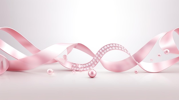 Illustratie voor Breast Cancer Awareness MonthAI gegenereerd