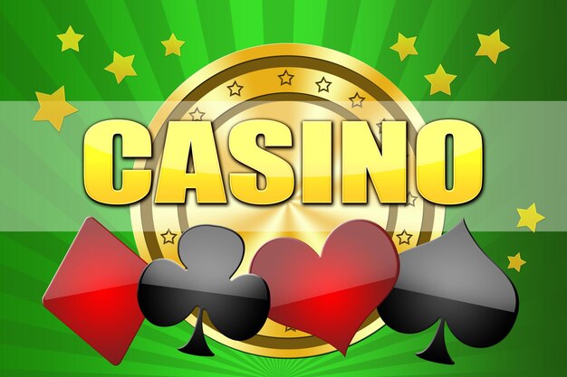 Illustratie voor design game casino