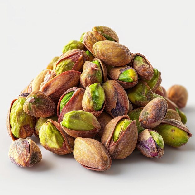 Foto illustratie witte stapel pistachio's majestueus