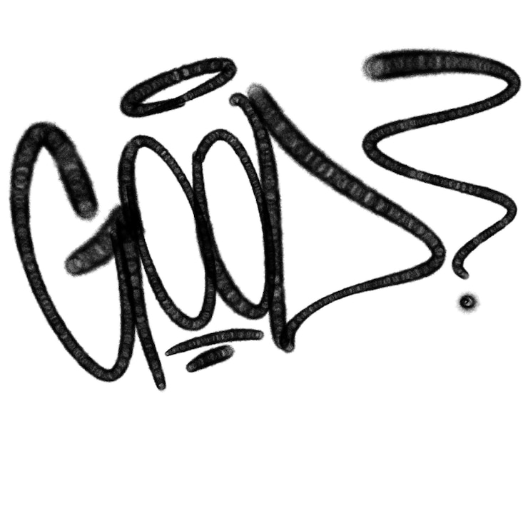 Foto illustratie zwarte graffiti tag lettering aerosol kan spuitverf