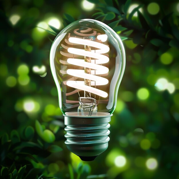 Illustrating Sustainability Dynamic 3D LED Light Bulb Design