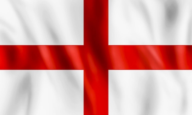 Illustration 3d of England flag