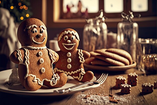 illustration about christmas gingerbread