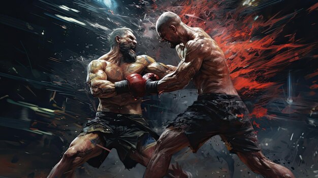 Illustration about mixed martial arts MMA