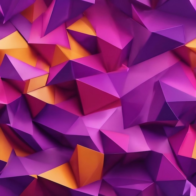 Photo illustration of an abstract background with purple traingles