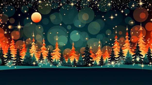 Illustration of an abstract Christmas background Generative AI