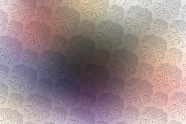 Photo illustration of abstract colorful background with floral pattern