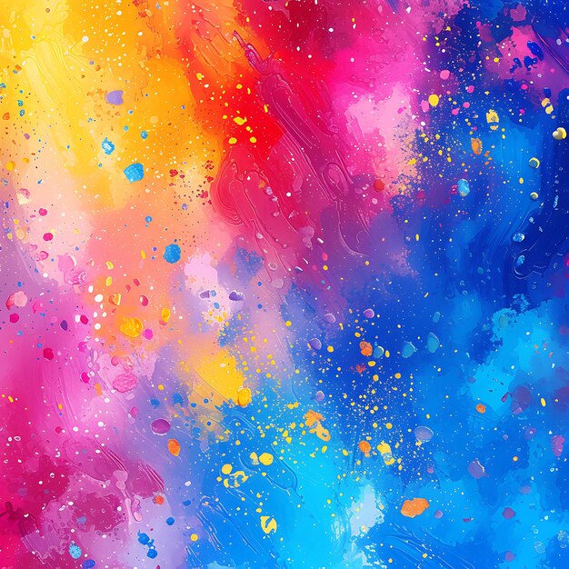 Photo illustration of abstract colorful happy holi background