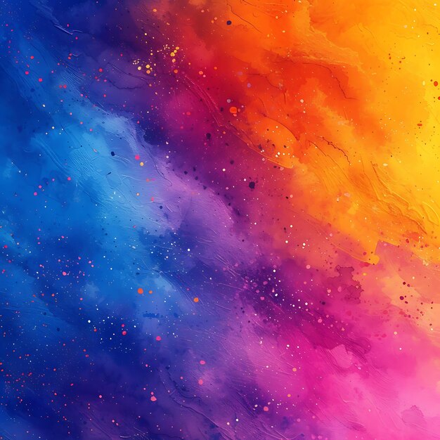 Photo illustration of abstract colorful happy holi background