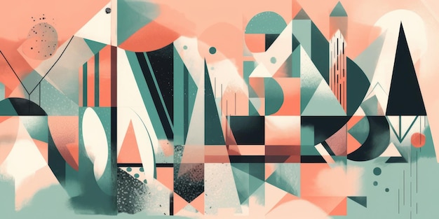 An illustration abstract modern style